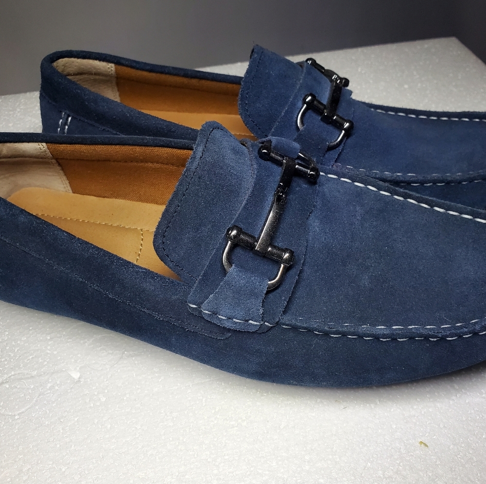 Men's navy blue alfani dress shoes